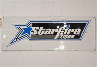 "Starfire" Embossed Metal Single-Sided Sign