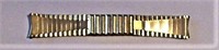 Vtg NOS STONEWALL Gold-tone Top 17mm Watch Band