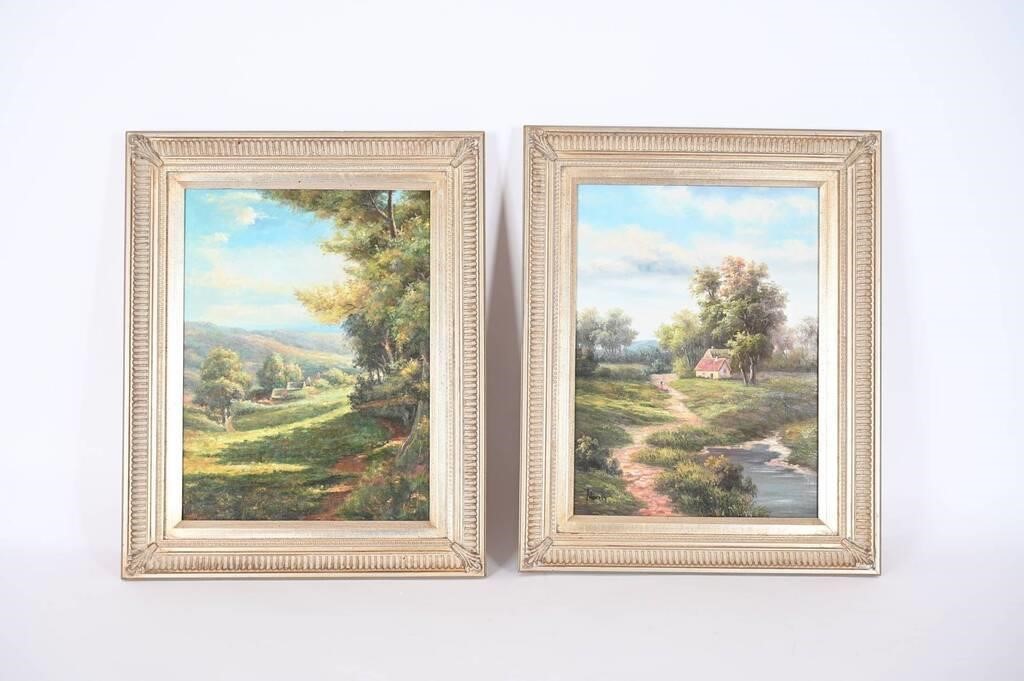 Framed Oil On Canvas Paintings by Morris