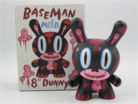 Kidrobot Dunny Baseman MOD 8" Vinyl Figure - Black