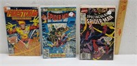 Lot of 3 Comic Books- Firestorm  Spider