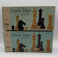 MILTON BRADLEY CHESS MEN IN THE BOX