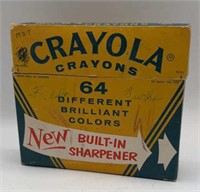 OLD CRAYOLA BOX OF CRAYONS