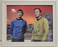 Leonard Nimoy and William Shatner signed photo