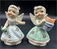 2 Vintage Japan Zodiac Angels