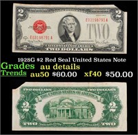 1928G $2 Red Seal United States Note Grades AU Det