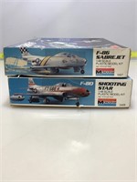 Pair of Monogram 1:48 scale model planes kits in