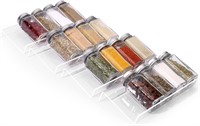 Clear Acrylic Spice Drawer Organizer, 4 Tier