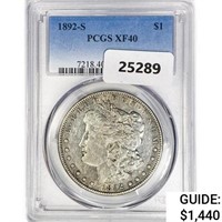 1892-S Morgan Silver Dollar PCGS XF40