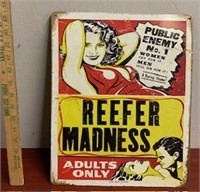 Reefer Madness Tin Sign