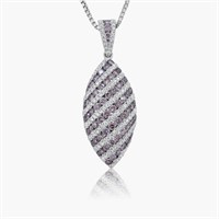 18K WHITE GOLD 1.59CT DIAMOND PENDANT