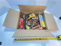 Box of Vtg Toys out of Toy Box