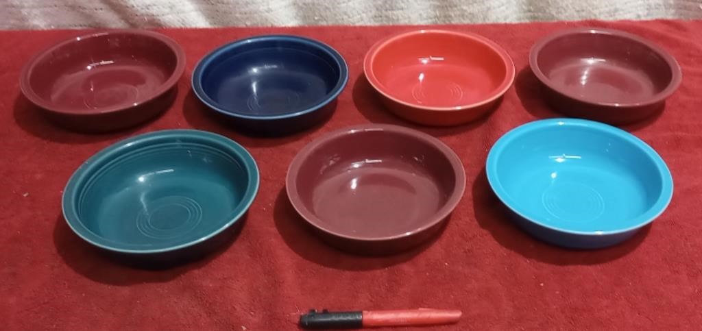Set of 7 Fiesta Bowls