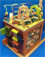 Zany Zoo Wooden Child’s Block Toy Cube