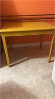 WOODEN TABLE H 20” W 26” D 20