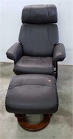 Bench Master Leather Reclining Chair & Footrest