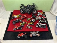 BAG OF TOY MOTORCYCLES