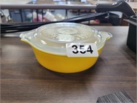 PYREX WITH LID, 1 PT.