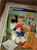 Vintage 1970's Puzzles- Mickey Mouse & more