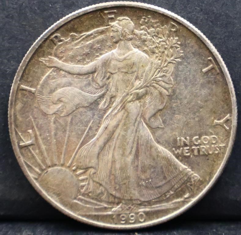 1990 silver eagle coin