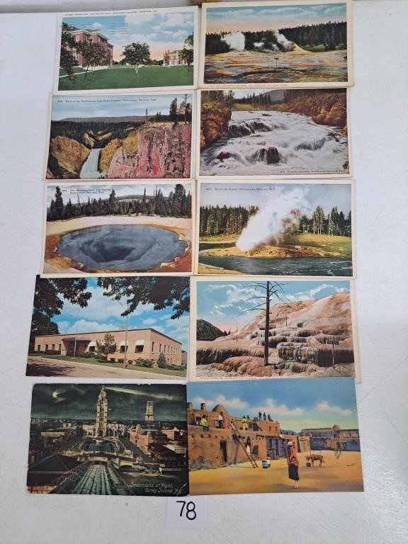 10 Vintage Postcards