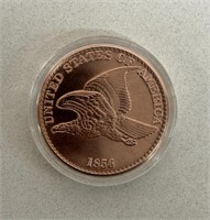 1856 1c COPPER COIN 1oz REPLICA