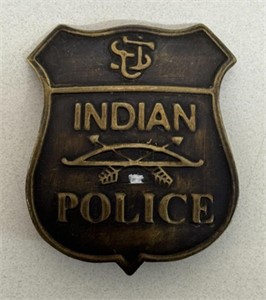 ANTIQUE INDIAN POLICE BADGE