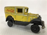 Old cast iron Coca-Cola truck
