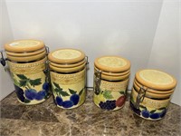 GRAPE CANISTER SET 4 PC