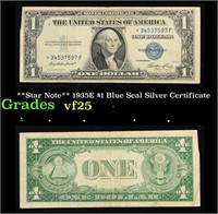 **Star Note** 1935E $1 Blue Seal Silver Certificat