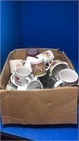 Box of mugs and glasses