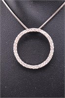 925 White Gemstone Necklace