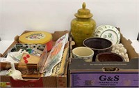 (2) Tray Lots Collectibles & Sewing