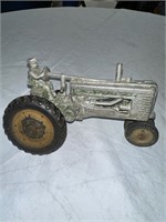 Vintage Arcade Aluminum John Deere Model A Tractor