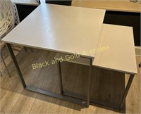 (2) Metal Frame Nesting Tables