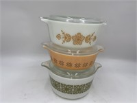 Pyrex Refrigerator Casserole MCM Dishes