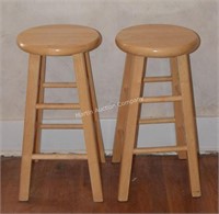 (B1) Pair of 24" Bar Stools