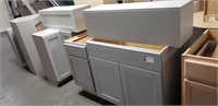 1 Lot (7) Grey Cabinets