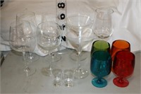 Plastic Colored Glasses & Assorted Glasses