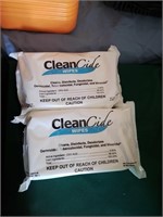 2 new packages of clean wipes