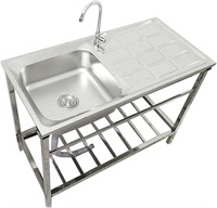$139  Outdoor Stainless Steel Sink 29.5*15.7*29.5i