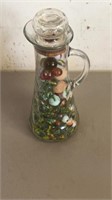 Bottle full of marbles