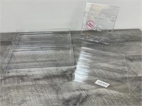 Lot of clear business organizers