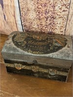 Early Whitman's Chocolate Advertising Chest Tin