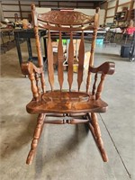 Pressed Back Rocking Chair