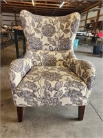 Winged Arm Accent Chair