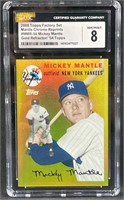 2008 Topps Mickey Mantle Gold Refractor '54 Style