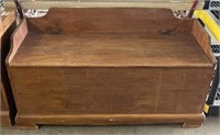 Vintage Wooden Chest Bench