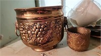 Brass bucket lot of 2