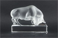 Lalique Bull Figure